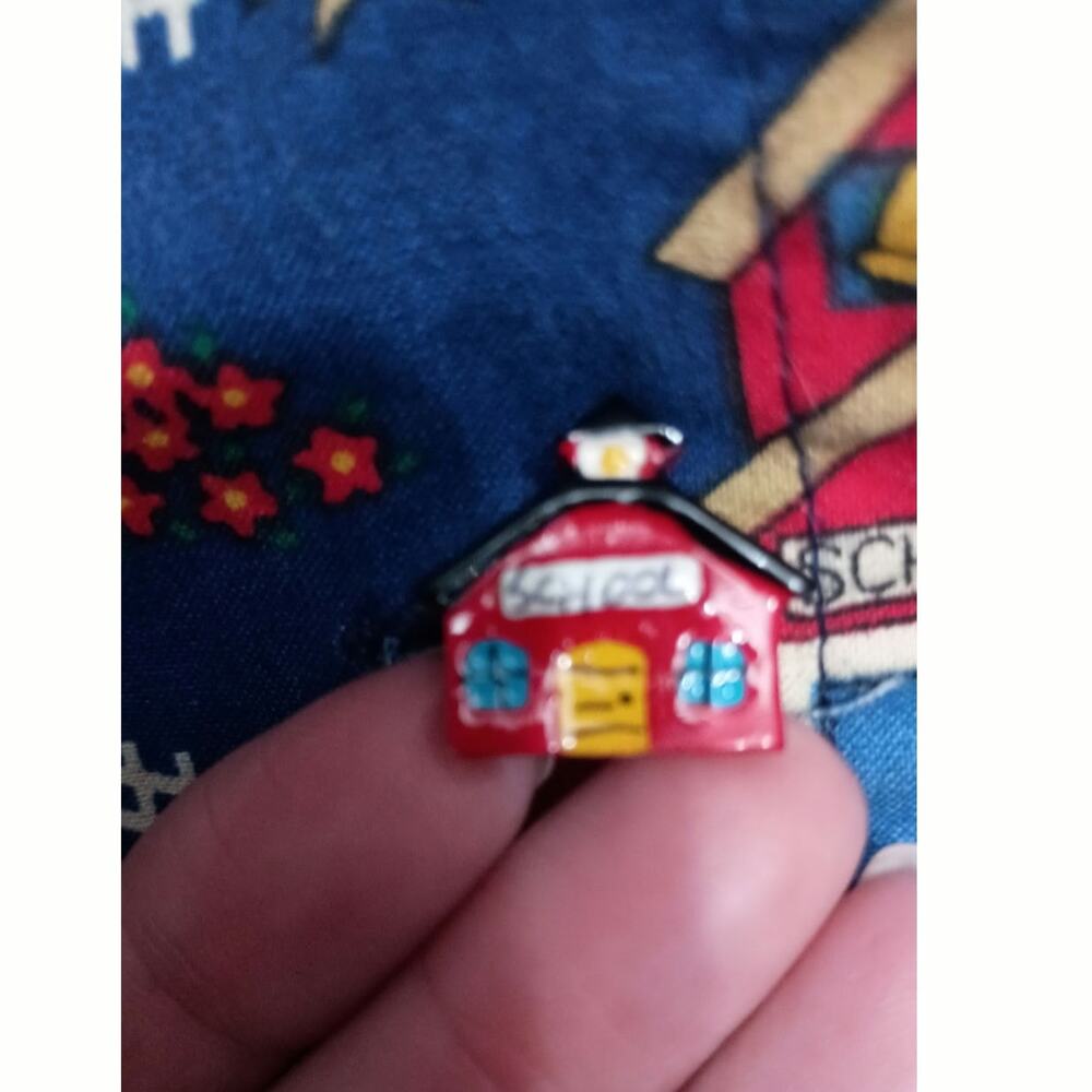 Vintage handmade vest teacher core grandpa core  blue M/L specialized button - Picture 5 of 10